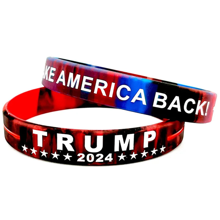 America Great for President 2024 Silicone Bracelets