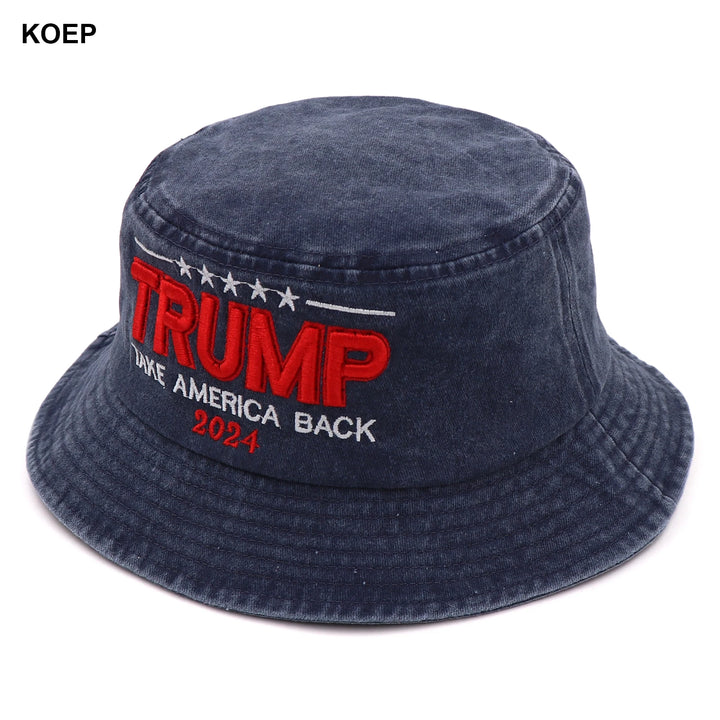 New Washed Bucket Hat 2024 Donald Trump